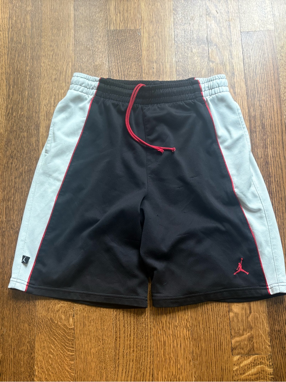 VTG Jordan Jumpman Baggy Y2K Basketball Shorts Mens Large Black/White Stretch